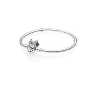 Pandora Bracelet argent sterling 925 20 cm - fermoir pavé zirconium, compatible charms Moments