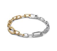 Pandora Bracelet Bicolore pour Femme 563689C00, 17,50cm, Argent Sterling, Pas de gemme