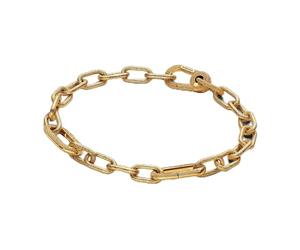 PANDORA Bracelet chaîne avec Petits maillons en plaqué Or 14 carats de la Collection ME, Longueur : 15 cm, 563829C00-1, 563829C00-1, Argent Sterling, Pas de gemme