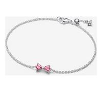 Pandora Bracelet pour femme Nœud Rose 594234C01 – Argent sterling, 20 cm, Oxyde de zirconium