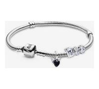 Pandora Bracelet Composé Charms Cœur Ailé & BOO Luminescent one size