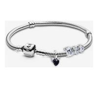 Pandora Bracelet Composé Charms Cœur Ailé & BOO Luminescent one size