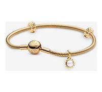 Pandora Bracelet Composé Clips Cloutés & Perle de Culture d’Eau Douce Traitée Pandora ME one size