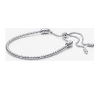 Pandora Moments Bracelet coulissant en argent sterling à maille cloutée