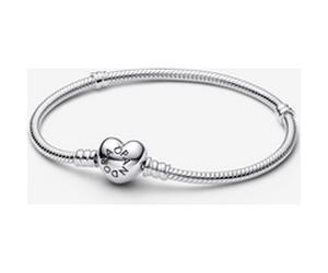 Pandora Bracelet Cœur & Maille Serpent Moments 19 cm