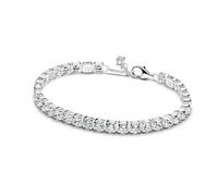 PANDORA Bracelet de tennis pour femme - Argent - Oxyde de zirconium - 593539C01, 20 cm, Argent sterling, Oxyde de zirconium