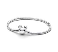 Pandora Bracelet Disney maille serpent fermoir Mickey en argent sterling 17
