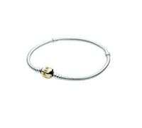 Pandora - Bracelet élégant en argent avec des accents dorés - Femme - Accessoires - Gris - Taille: ONE Size