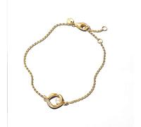 Pandora Bracelet en perles de culture d'eau douce de culture biologiques et traitées avec pavé de zircones cubiques de la collection Essence, longueur : 16 cm, 563830C01-16, 563830C01-16, Argent
