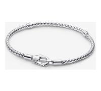PANDORA Moments 593680C01-16 Bracelet à rivets en argent sterling compatible avec les pendentifs Moments 16 cm, 16 cm, Argent sterling, Pas de gemme