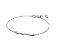 PANDORA Bracelet gravé pour femme en argent 594010C01, 18 cm, Argent sterling, Oxyde de zirconium