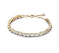 PANDORA Timeless 564390C01-18 Bracelet trois pierres en forme de cœur avec alliage plaqué or 14 carats et oxyde de zirconium Taille : 18 cm