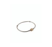 Pandora - Bracelet jonc à fermoir barillet et chaîne serpent - Femme - Accessoires - Gris - Taille: ONE Size