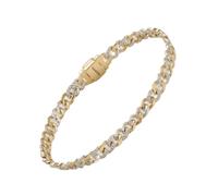 Pandora - Bracelet jonc bicolore pavé - Femme - Accessoires - Jaune - Taille: ONE Size