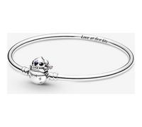 Pandora Bracelet jonc Disney Stitch en argent sterling, émail noir, bleu et violet 21