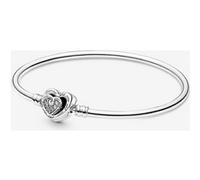 Pandora Bracelet Jonc Fermoir Cœurs de l'Infini Entrelacés Pandora Moments 19 cm