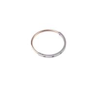 Pandora - Bracelet jonc Signature bicolore pavé - unisex - Accessoires - Multicolore - Taille: S