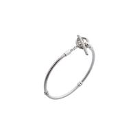Pandora - Bracelet jonc T-bar Moments - Femme - Accessoires - Blanc - Taille: 56 MM
