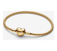 Pandora Bracelet Maille Cloutée Fermoir Cœur 16 cm