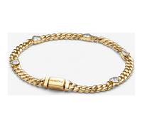 Pandora Bracelet pour Femme doré avec cœur en oxyde de Zirconium 564226C01, 18 cm, Argent Sterling, Oxyde de Zirconium