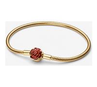 Pandora Bracelet Maille Serpent Disney La Belle et La Bête Rose Enchantée 23 cm