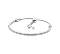 Pandora Bracelet maille serpent en argent sterling avec zircones cubiques transparentes,