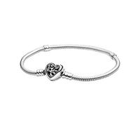 Pandora Bracelet maille serpent fermoir cœur arbre de vie, 23