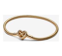 Pandora Bracelet Maille Serpent Fermoir Cœur de l'Infini Scintillant 23 cm
