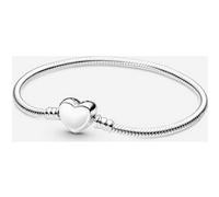 Pandora Bracelet Maille Serpent Fermoir Cœur Gravable Pandora Moments 20 cm
