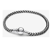 Braided Sterling Silver Box Chain Bracelet with Black Textile Cord
