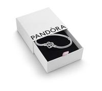 Bracelet Maille Serpent Fermoir C?ur de l?Infini Scintillant - Pandora Moments Argent Argent 20 cm