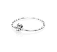 Bracelet Maille Serpent Fermoir Disney Pandora Moments Pavé Minnie Disney x Pandora Argent Argent 18 cm