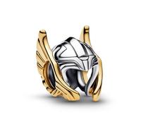 Pandora Bracelet Pendentif Charm Marvel Thor Casque Bicolore 764215C00