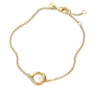 PANDORA Bracelet pour Femme avec Perle dorée 563830C01, 563830C01-20, Argent Sterling, Oxyde de Zirconium