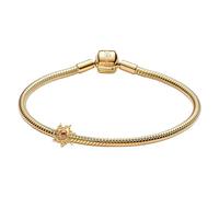 PANDORA Bracelet pour femme, couleur or soleil, coffret cadeau Lot 20 cm | Coffret de démarrage enchanteur avec bracelet et breloque perle, lot
