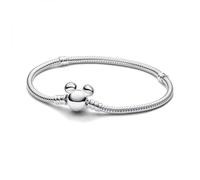 Pandora Bracelet Disney maille serpent fermoir Mickey en argent sterling 19