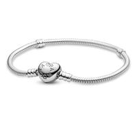 Pandora Bracelet pour femme 594594C00 argent sterling 18 cm fermoir cœur sans pierre précieuse