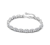 PANDORA Bracelet pour femme en argent avec nœuds 594262C01, 20 cm, Argent sterling, Oxyde de zirconium