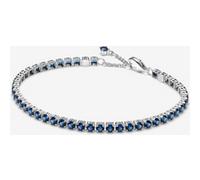 Pandora Bracelet Rivière Bleu Scintillant Argent Massif 20 cm