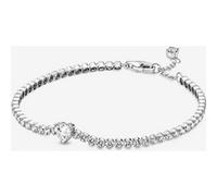 Pandora Bracelet Rivière Cœur Scintillant Argent Massif 20 cm