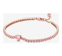 Pandora Bracelet Rivière Cœur Scintillant Métal doré à l'Or Rose 14 carats - Sz. 20 cm 20 cm