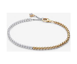 Pandora Bracelet Rivière et Sphères Bimatière 16 cm