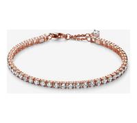 Pandora Bracelet Rivière Scintillant Métal doré à l'Or Rose 14 carats 20 cm