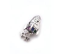 Pandora - Breloque Fusée Amour Spatial - Femme - Accessoires - Gris - Taille: ONE Size