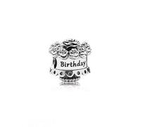 Pandora Breloque gâteau d'anniversaire 791289, Argent sterling, Sans pierre