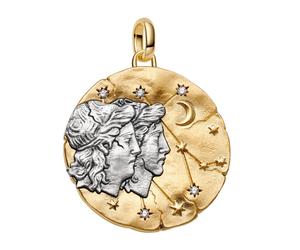 Pandora Breloque Médaillon XL Pendentif Zodiaque Gémeaux 765002C01