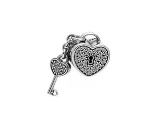 Pandora - Cadenas Cœur Pav emme - Accessoires - Gris - Taille: ONE Size