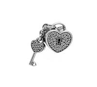 Pandora - Cadenas Cœur Pav emme - Accessoires - Gris - Taille: ONE Size