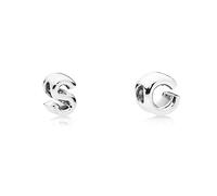 Pandora Charm 797473 mujer plata letra S & Charm 797457 mujer plata letra C