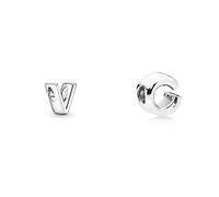 Pandora Charm 797476 mujer plata letra V & Charm 797457 mujer plata letra C